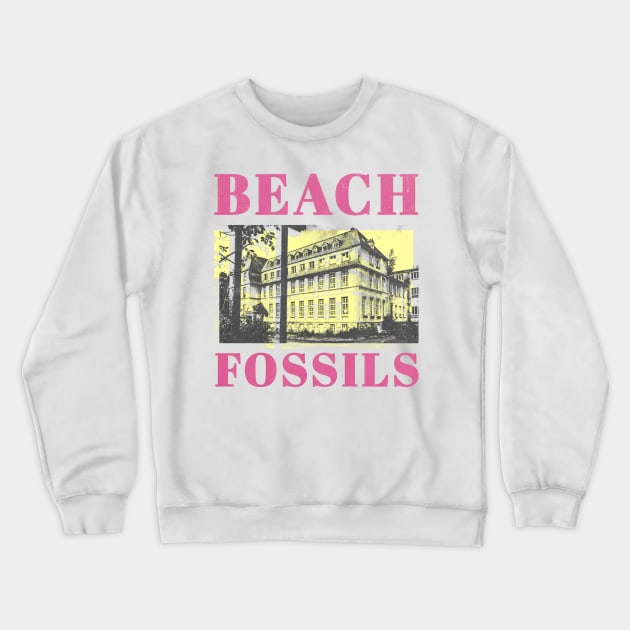 listen to beach fossils fanwork Crewneck Sweatshirt by psninetynine